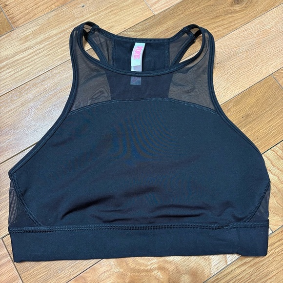 Victoria's Secret Other - VS Pink Black Racerback Sports Bra Size Small